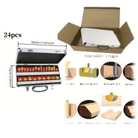 24pcsMetal Case/SET