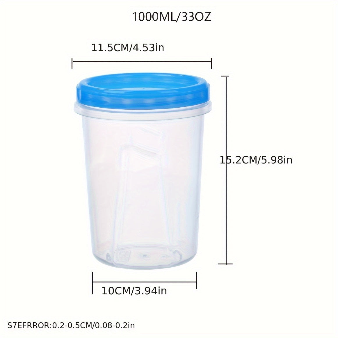 6pcs or 3pcs Stackable Food Storage Containers with Clip-on Lid - Microwave Safe, Airtight Stackable Canisters - Space-Saving, Transparent Design for Pantry, Office, Travel - Food-Grade Plastic Containers (16.91oz or 33.81oz) - Ideal for Snacks, Pasta, Ce