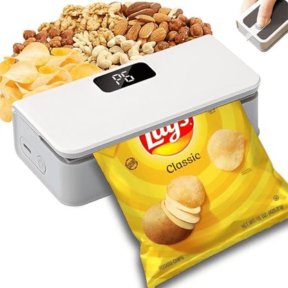 Portable, Multi-Functional Mini Sealer, Snack Sealer, USB Rechargeable - Suitable for Fruits, Vegetables, Snacks, Chips - an Essential Tool for Outdoor Picnics, Compact Design, Sturdy Construction, Built-In Cutter Is Perfect for Home Kitchen Use
