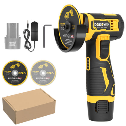 Mini Cordless Angle Grinder, 19500/5000RPM Electric Grinding And Polishing Tool, 1/2 Batteries Included, Lithium Power Grinder for Metal, Wood, Stone And Concrete, Precision Polishing Machine, Great Gift Additions Sold Separately