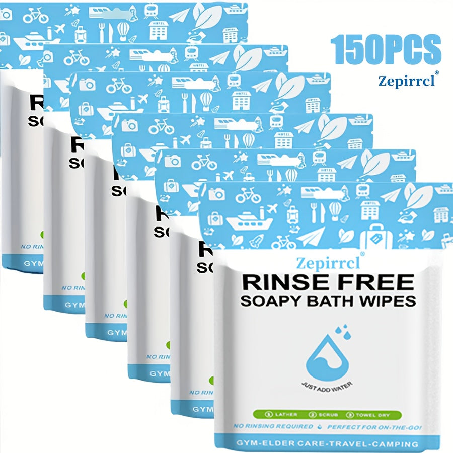 50/125pcs Disposable Bath Wipes That Clean The Body Quickly Without The Need for Rinsing Or Showering. Ideal for Travel, Outdoor Activities, Camping, Swimming, Fitness, And Outdoor Work. A Convenient Bathing Tool Measuring 11.81*11.81inch.