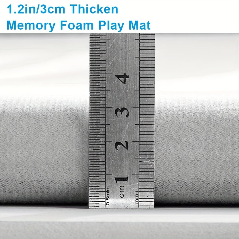 1pc Japanese Tatami Rug, Coral Velvet Area Rug, Baby Mat for Floor Play, 1.18inch Thick Crawling Rugs, Padded Foam Rug for Kids Playroom, Playpen, Nursery, Living Room, Yoga Mat