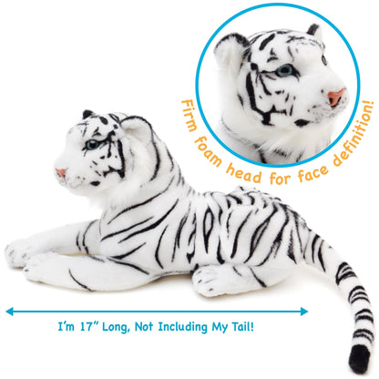 Saphed The White Tiger - 17 Inch Stuffed Animal Plush - By Viahart