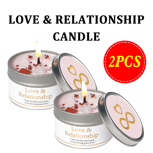 Manifestation Candles Scented Soy Wax with Golden Crystal – Law of Attraction Abundance Candle for Meditation, Yoga & Focus | Spiritual Gift for Women with Guidance Card | Christmas, Birthday, New Year