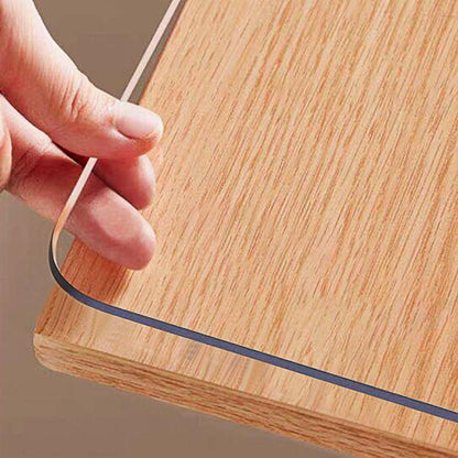 1pc 1.5mm Thick Rectangular Tablecloth, Transparent PVC Table Cover, Heat-resistant High-quality Scratch-resistant Table Cover, Hotel Restaurant and Coffee Table, Home Dining Device, Heat-resistant Cover, Protective Table Mat, High Quality Tablecloth