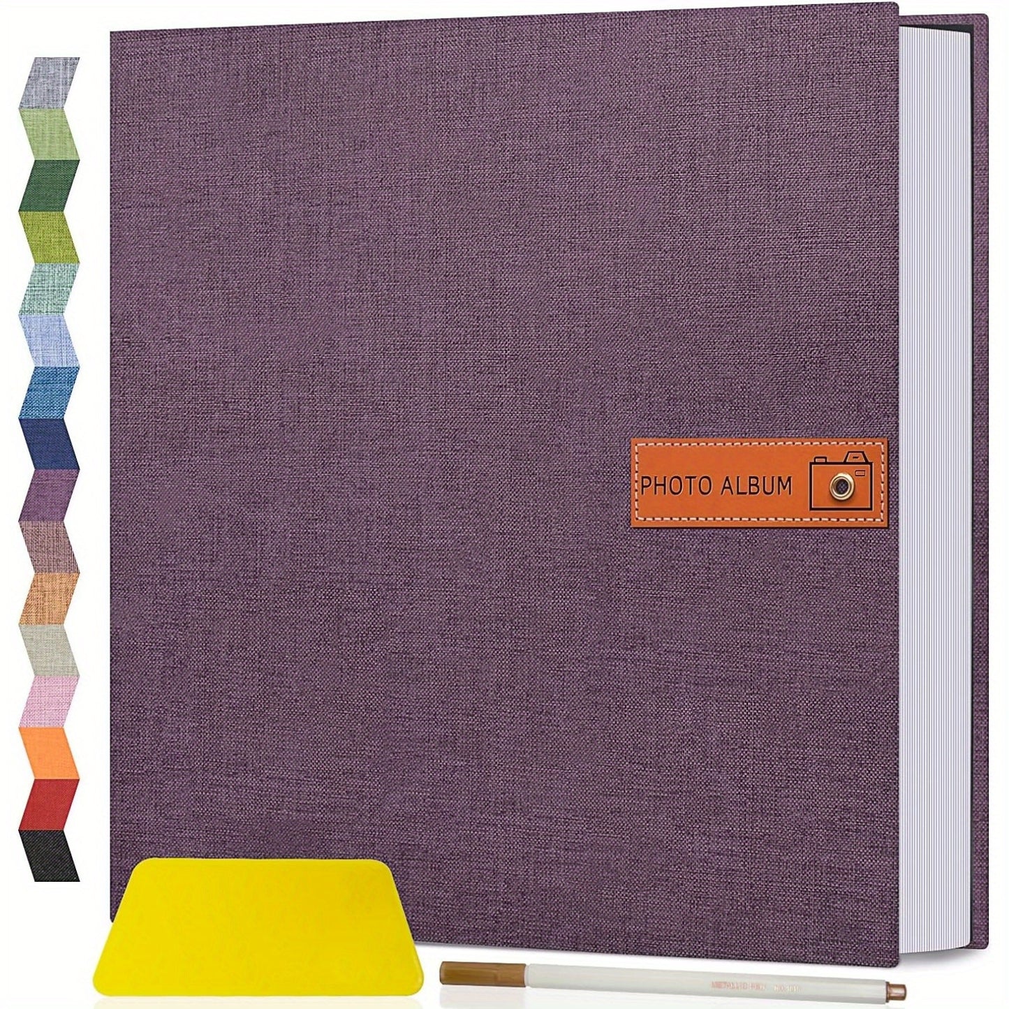 1pc Large Photo Album Self Adhesive 4x6 5x7 8x10 Scrapbook Album Picture Book, Gifts For Mom, Family Baby And Wedding, With Metal Pen And Plastic Board Photo Album Book Valentines Day Gifts Mother'S Day Gift