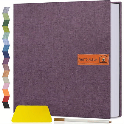 1pc Large Photo Album Self Adhesive 4x6 5x7 8x10 Scrapbook Album Picture Book, Gifts For Mom, Family Baby And Wedding, With Metal Pen And Plastic Board Photo Album Book Valentines Day Gifts Mother'S Day Gift