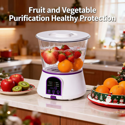 Multifunctional Household Fruit And Vegetable Cleaning Machine, Fruit And Vegetable Cleaner, Vegetable Cleaning Purifier, Fashionable Design, Efficient Cleaning Tool, High-quality Materials, Sturdy And Durable, Home Chef