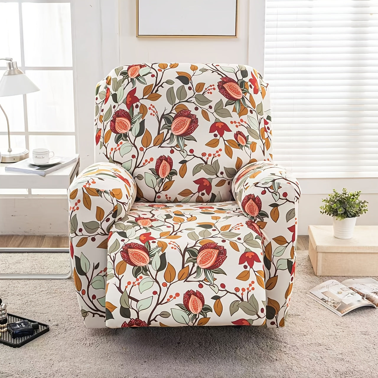 4pcs 2026 NEW Extra Large Recliner Slipcover, Four Seasons Recliner Slipcover Furniture Protector With Pocket, Suitable For Living Room Sofa Cover for home Decor, Easter Decorations For Home, St Patricks Day.