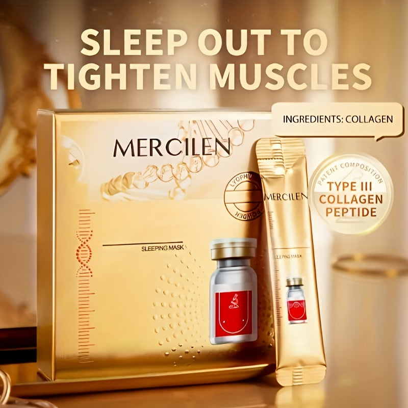 Collagen Sleep Facial Mask, Moisturizing, Firming Skin, 4gx40 Bags, Suitable for All Skin Types, The Best Gift for A