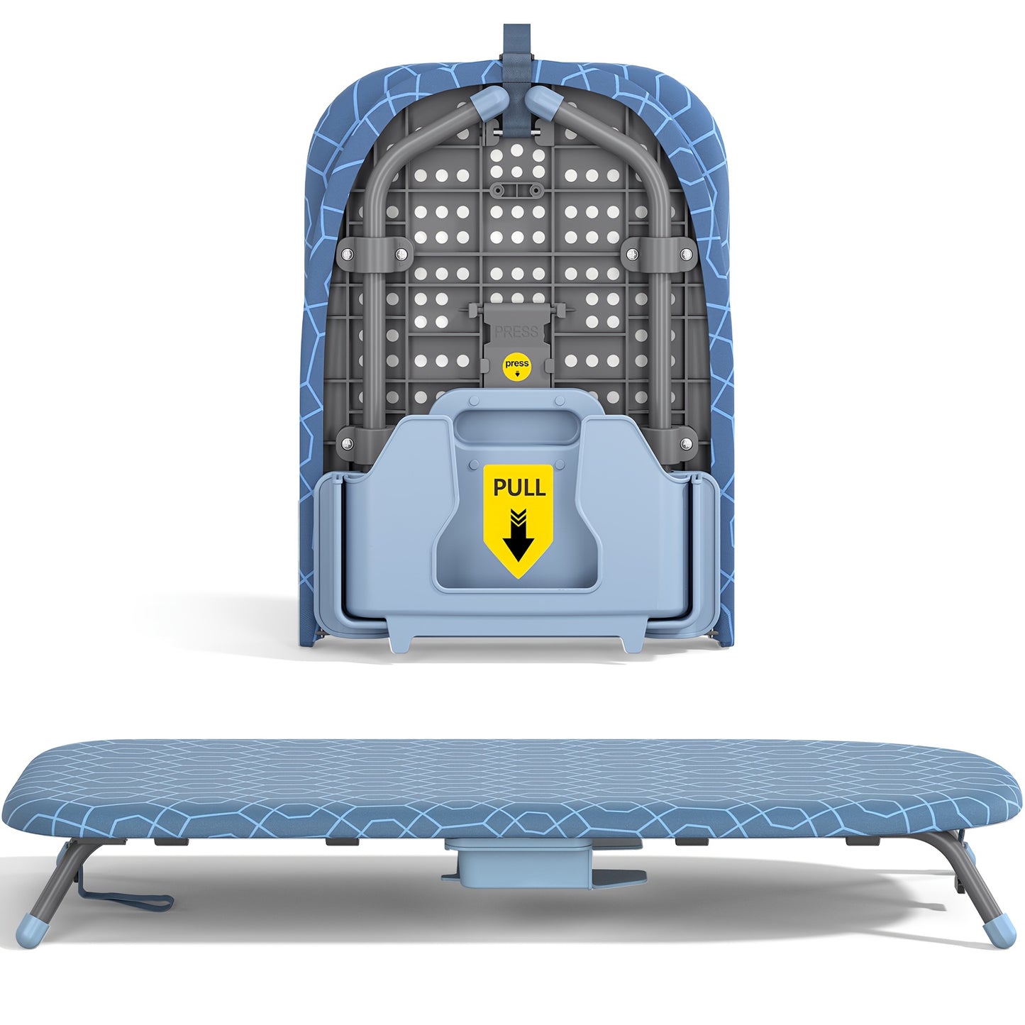Portable Tabletop Ironing Board with Iron Holder & 2 Heat-Resistant Covers - Compact Ironing Board Suitable for Home Travel, Non-Slip Feet & Metal Frame - Ideal for Small Spaces, as a Gift for s,, (Iron Not Included)
