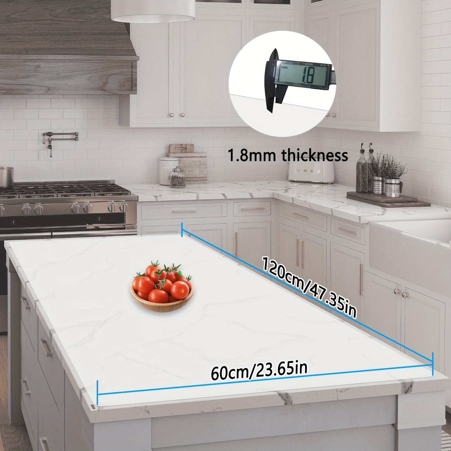 Extra Large Silicone Mat, Silicone Mats for Kitchen Counter, Nonslip Heat Resistant Mat, Multipurpose Countertop Protector, Nonstick Waterproof Craft Mat Table Placemat