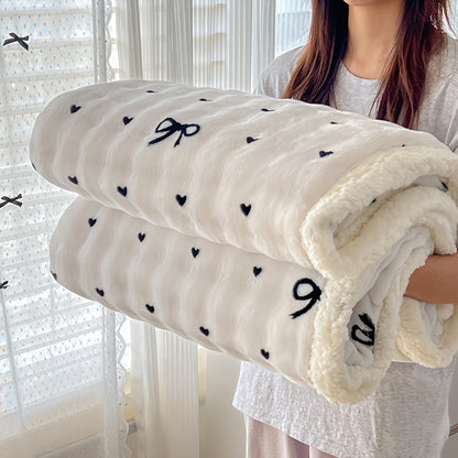 400-450gsm Heavyweight Flannel Blanket – Thick Warm Woven Throw for Bed, Sofa & Bedroom, Machine Washable, 16 Patterns, 4 Sizes