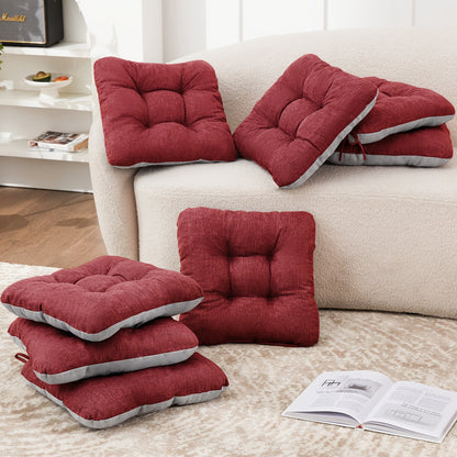 New Year 4/8pcs Memory Foam Chair Cushions, M L Size Available, Outdoor/Indoor Chair Pads for Dining Chairs 4/8 Pack, Seat Cushions for Kitchen, Dining Room, Office, Patio Chair
