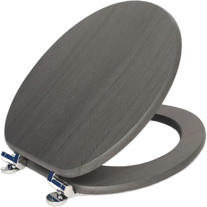 Elongated and Round Toilet Seats Slow Close Toilet Seat with Alloy Hinges Set Easy to Clean and Install Toilet Seat