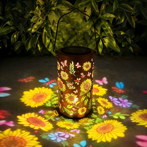 New Solar Hummingbird Lantern, IP65 Garden Decoration, Upgraded Painted Butterfly Lantern, Spotlight, Mother's Day Gift for Female Mothers And Grandmothers. Suitable for Yard, Patio, Backyard, Porch, Christmas Decoration.