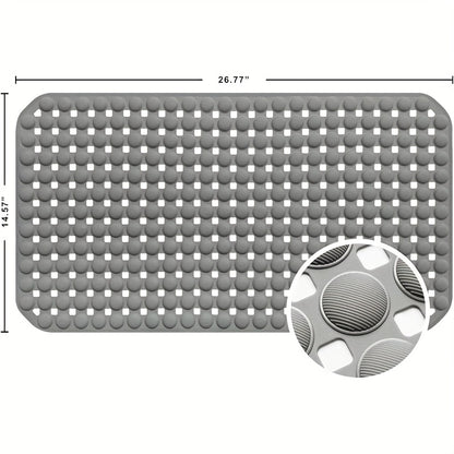 SELIBRE Bath Mat, TPR Material Suction Cups Shower Mats for Inside Shower, Machine Washable Quick Dry Bathtub Mat for Bathroom And Spa