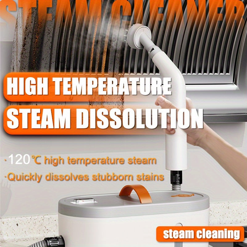 [Portable Steam Cleaner] 2.3Bar Steam Cleaner, 15 Seconds Heating, 750ML Water Reservoir, Portable Steam Cleaner With 9pcs Additions, Household Steam Cleaner For Dirt, Grease, Cement Grout, Tiles, Floors, Car, 1200W