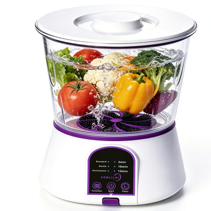 Multifunctional Household Fruit And Vegetable Cleaning Machine, Fruit And Vegetable Cleaner, Vegetable Cleaning Purifier, Fashionable Design, Efficient Cleaning Tool, High-quality Materials, Sturdy And Durable, Home Chef