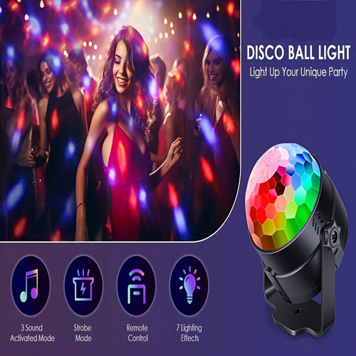 2/4pcs Party Lights with Remote Control DJ Lighting, Disco Ball Light, Strobe Lamp for Home Room Dance Parties Supplies Birthday Party Decorations, Lights for Party/lights That Sync with Music/lights for Decoration/lights Party/lights Dj