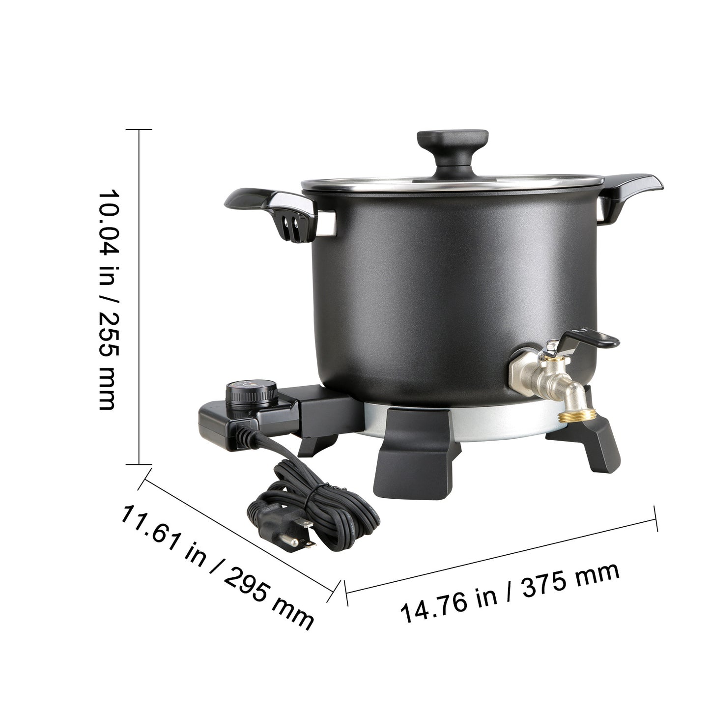 VEVOR 5 Liter Wax Melter for Candle Making, Large Electric Wax Melting Pot Easy Pour Spout, 4-level Temperature Control, Easy Clean for Candle Soap Cream Beauty Bulk Production Business or Home