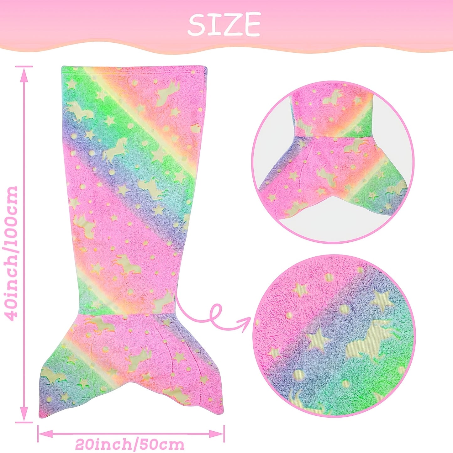 Tail Sleeping Bag & Blanket - Mermaid Tail Bedspread Suitable for, Anti-Kick Quilt, Flannel Bed Cover, Bedding for and (Multicolor///) 200GSM