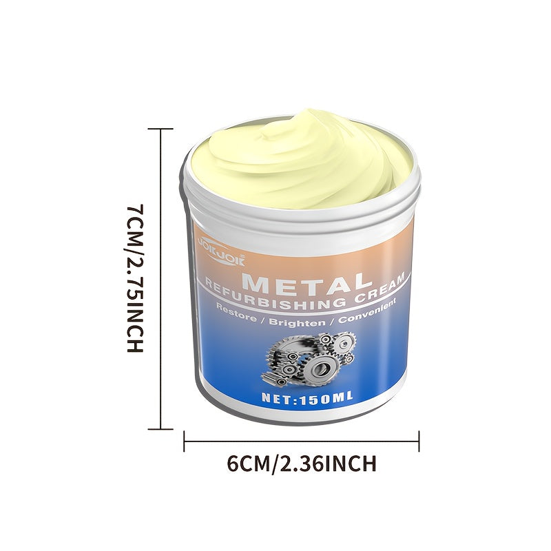 Professional Grade Metal Polishing Paste-multi-purpose Metal Repair Cream/chrome Repair And Polishing, Suitable for Automotive Chrome Repair, Kitchen Appliances, Ovens, Range Hoods, And Other Metal Polishing Applications.