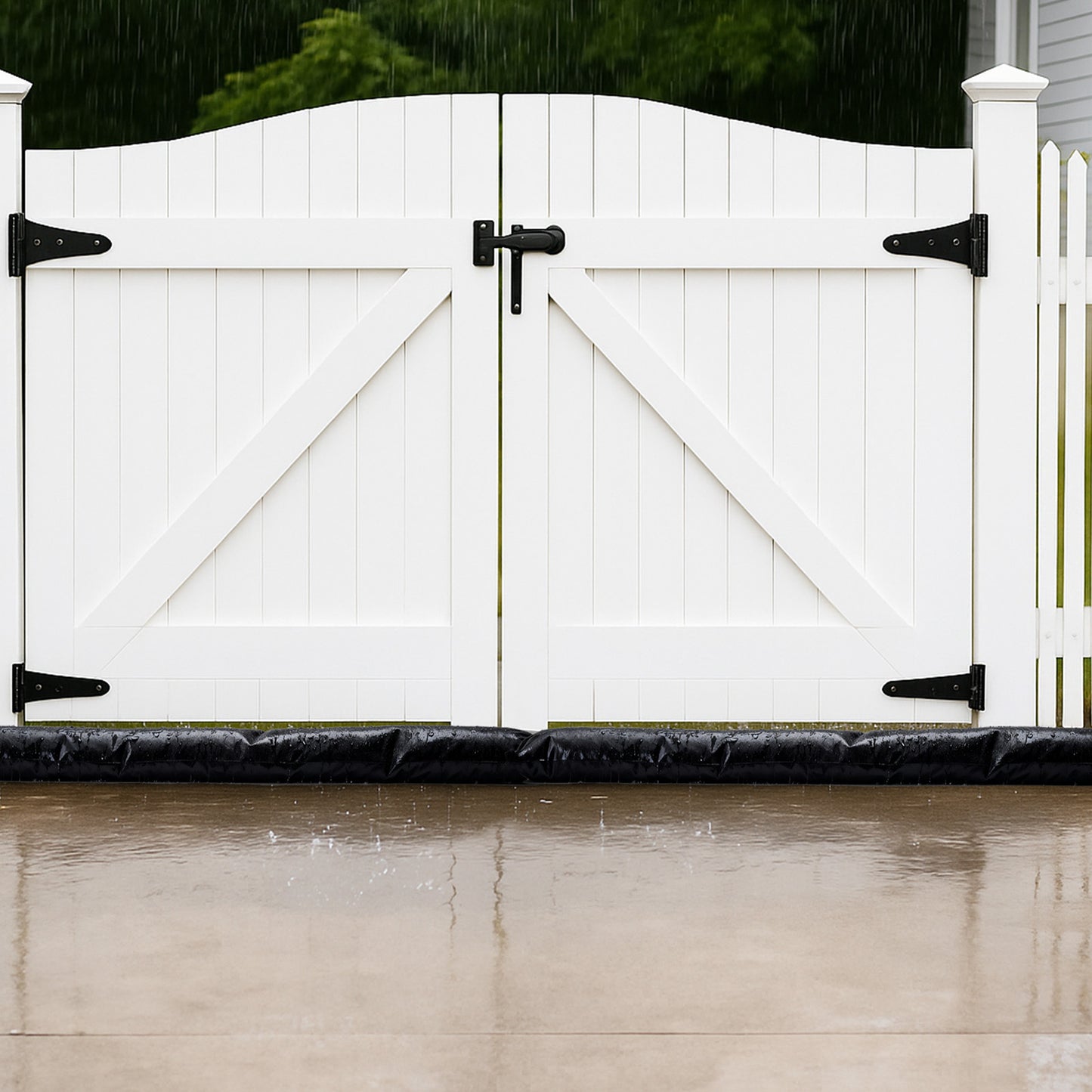 VEVOR Flood Barrier, 4 Pack, 5 x 0.7 ft Flood Bags Activated by Water, Reusable Water Absorbent Barrier, Sandless Sandbags Blockage, Flooding Prevention Bags for Home, Doorway, Basement, Garage
