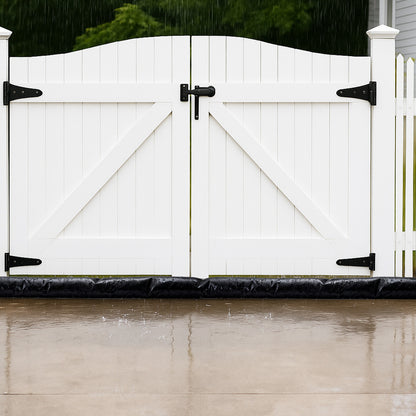 VEVOR Flood Barrier, 4 Pack, 5 x 0.7 ft Flood Bags Activated by Water, Reusable Water Absorbent Barrier, Sandless Sandbags Blockage, Flooding Prevention Bags for Home, Doorway, Basement, Garage