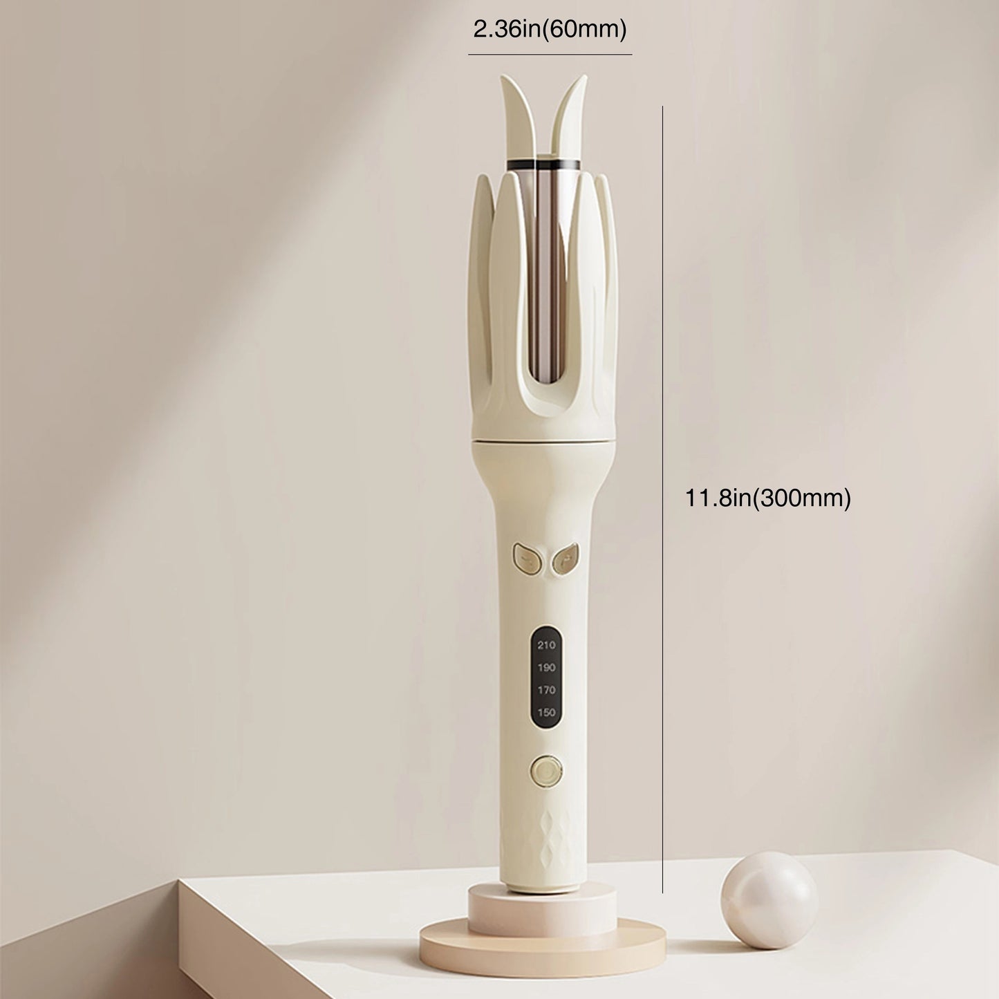 Genai Automatic Hair Curler: 28Mm Barrel, 4 Temperature Options, Negative Ion Technology, The Essential Tool for Hair Styling & A Travel Essential for Easy Curls