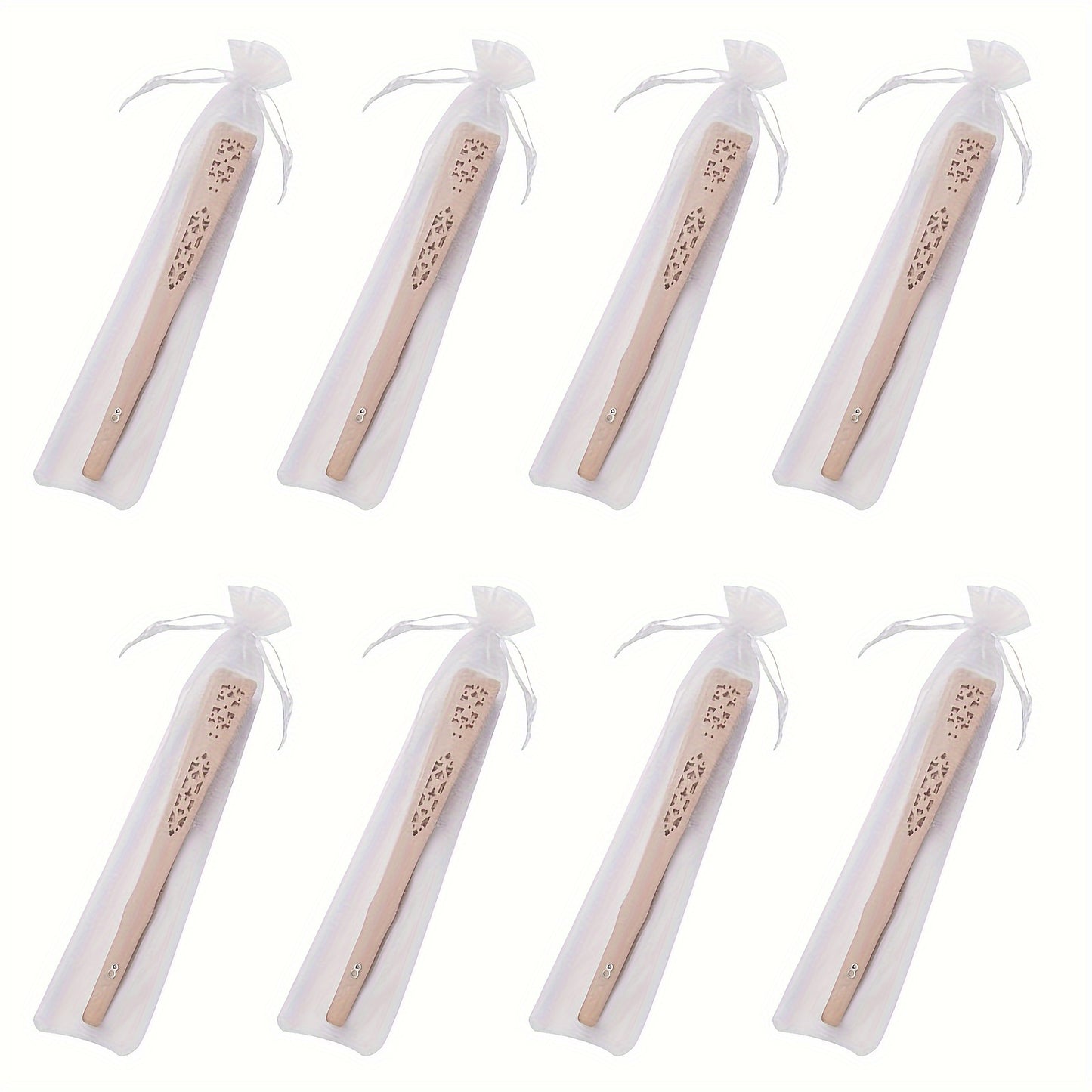 Wooden Folding Fans Bulk 50 Pack Sandalwood Hand Fans with Gift Bags for Wedding Favors Baby Shower Party Decoration Vintage Handheld Fan