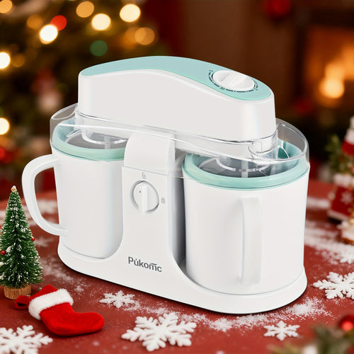 [Perfect Gift Holidays] My Ice Cream Maker 1QT Perfect for Making Homemade Ice Cream, Smoothies And Frozen Yogurt Separate Design for Easy Cleaning Perfect Gift for The Holidays!