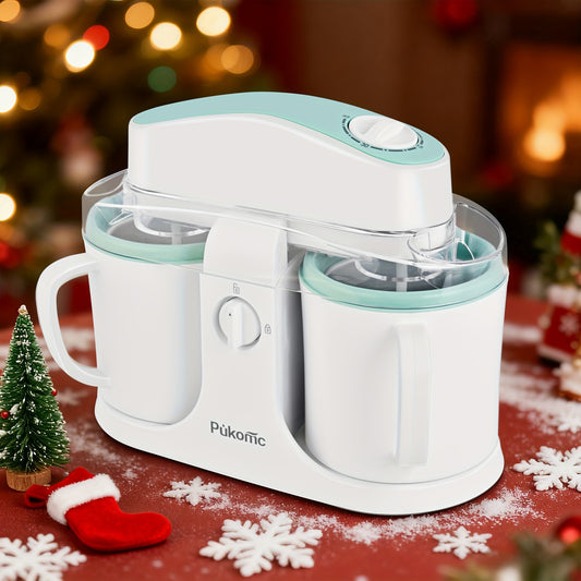 [Perfect Gift Holidays] My Ice Cream Maker 1QT Perfect for Making Homemade Ice Cream, Smoothies And Frozen Yogurt Separate Design for Easy Cleaning Perfect Gift for The Holidays!