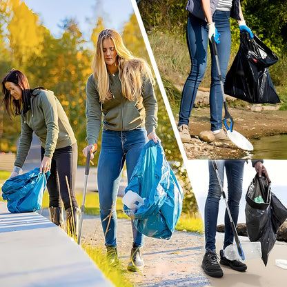 2-Pack 32" Grabber Reacher Tool- Foldable Trash Picker With 360° Rotating Jaw & Magnet, Extra Long & Heavy Duty Pick Up Stick For Seniors, Litter Picker, Mobility Aid