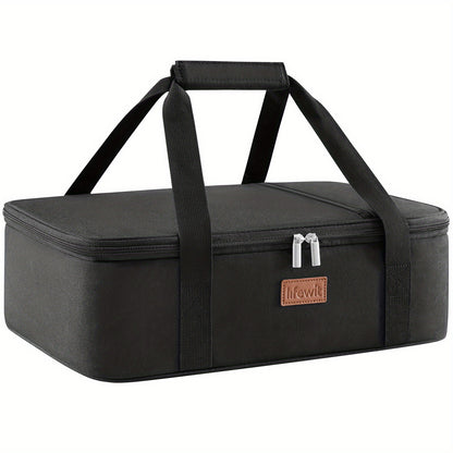 One/ Double Decker Insulated Casserole Carrier for Hot or Cold Food, Casserole Dish Carrying Case, Lasagna Holder for Potluck Parties/ Picnic/ Cookouts/ Party, Fits 9"x13" Baking Dish