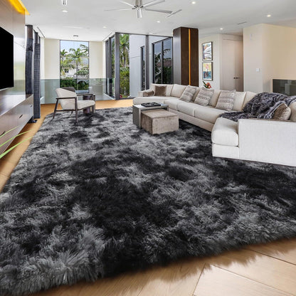 An 8X10 Feet Luxurious Plush Rug Designed for The Living Room, Featuring a Fuzzy Texture, This Large Area Rug Is Fluffy, Modern, And Non-Slip, Making It Perfect for Bedrooms, Study Rooms, Teen Dorms, And As a Home Decor Item Or Christmas Gift