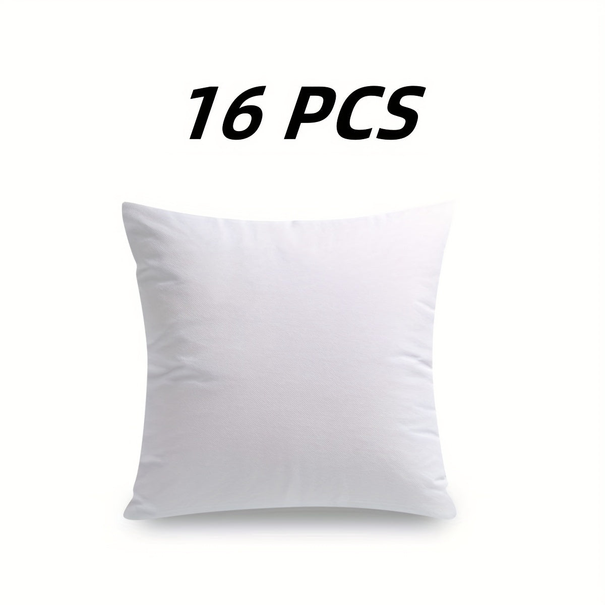 Hypoallergenic 100% Virgin Fiber Outdoor Non- Fabrics Pillow Inserts, Square Form Microfiber Throw Pillow Inserts, Couch Sofa Pillows for Office, Patio And Picnic