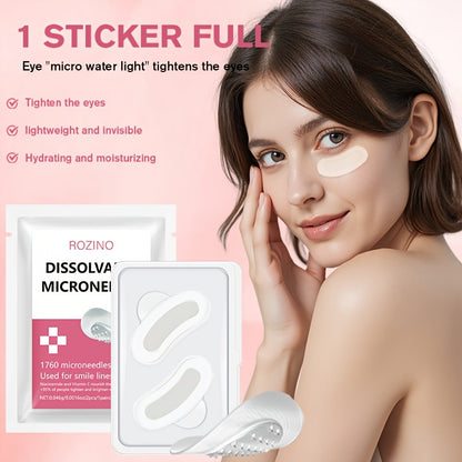 8pcs of Hyaluronic Acid And Niacinamide Soluble Micro-Needle Patches, Deeply Moisturizing, Suitable for The Face, Forehead, Smile Lines, And Eye Area, Making The Skin Smoother, More Delicate, And Brighter; Skincare, Micro-Needle Patches