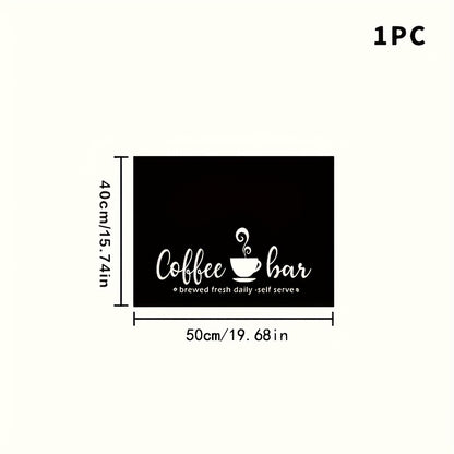 Multi-functional Mat, Coffee Machine Mat, Dish Drying Mat, Bohemian-themed Coffee Bar Mat, Suitable for Coffee Station Accessories and Storage Boxes, Absorbent for Dishwashers, Suitable for Kitchen Counters, Coffee Machine Mat Gift