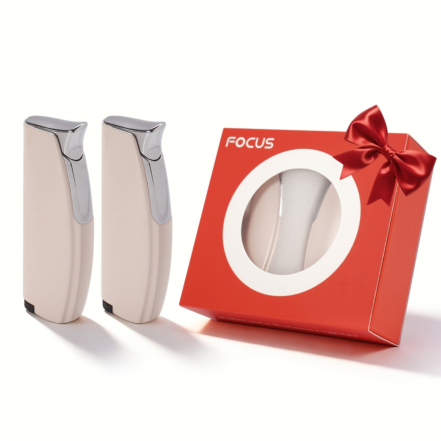 Two Combination Windproof Lighters Are Small, Lightweight And Portable, Making Them a Fashionable Gift for Friends. A Little Surprise with a Smooth Mirror End