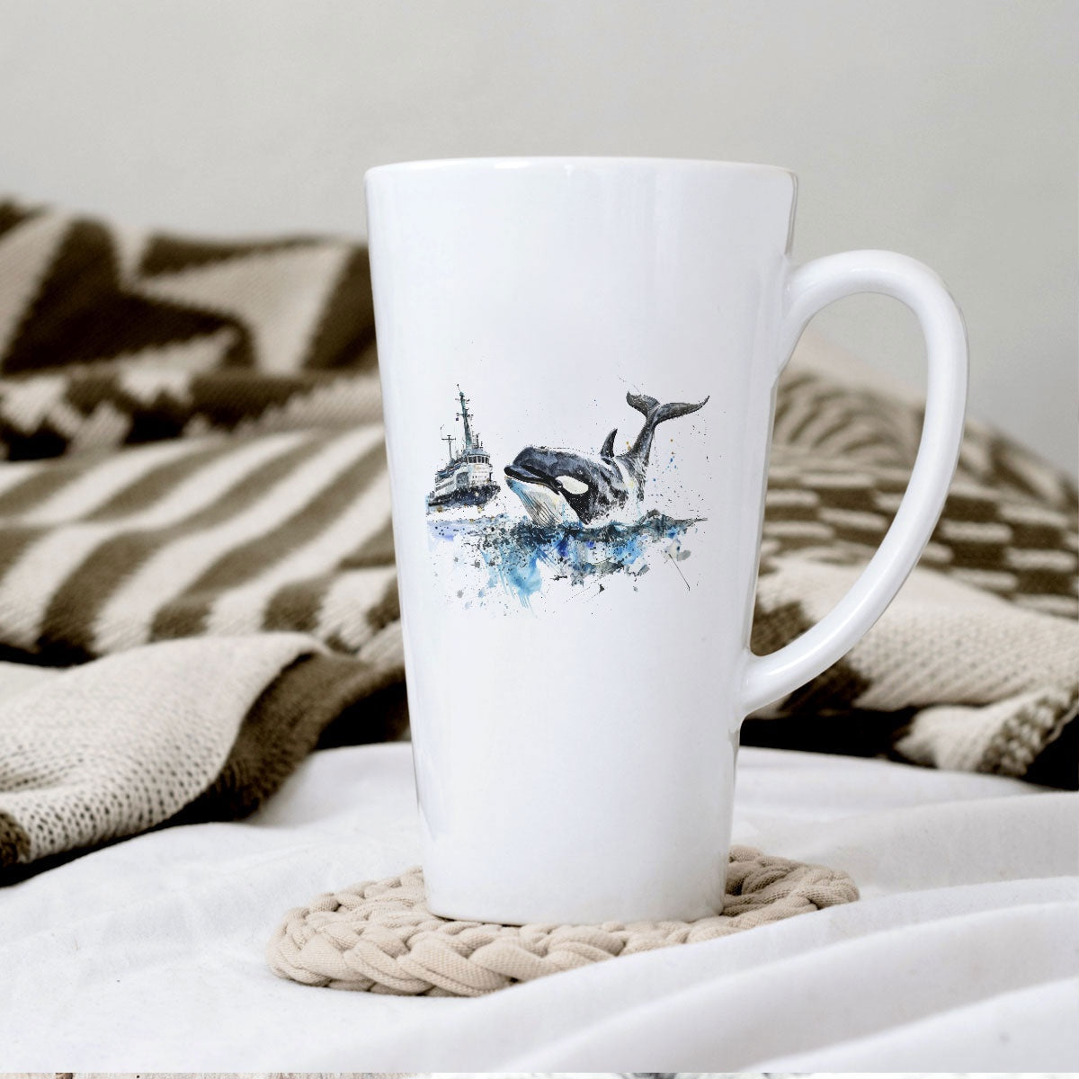 Personalized Photo & Logo Printing 17oz Ceramic Mug - Name/Photo/Logo, Gift for Tea Hot Beverages, Birthday Holiday Gift Suitable for, Elderly, Pet Lovers