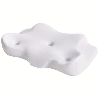 Cervical Neck Pillow, Ergonomic Contour Neck Pillows, Memory Foam Orthopedic Bed Pillow For Side Back Stomach Sleeper, Neck Pillow With Cooling Pillowcase