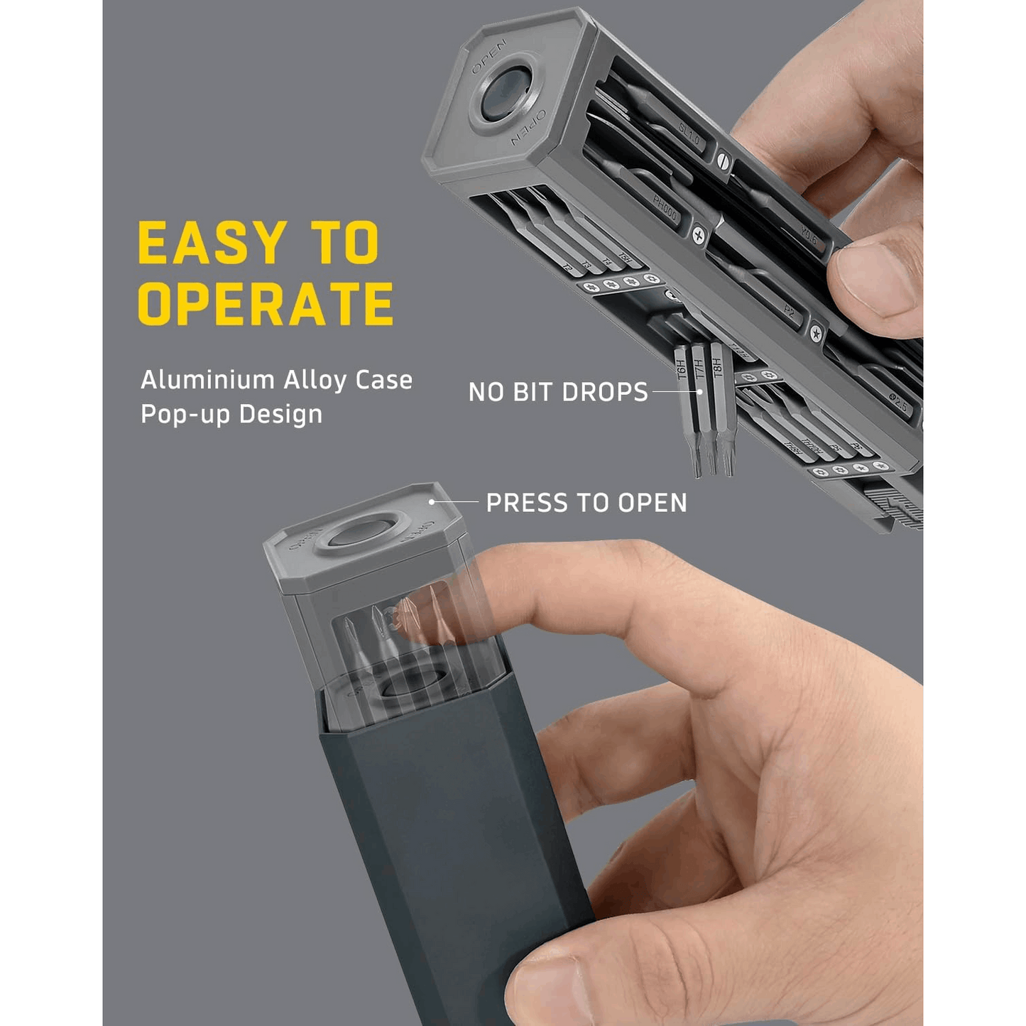 ALL-IN-1 Precision Screwdriver Set, Mini Professional Magnetic Repair Tool Kit, Small Screwdriver for Phone, Computer, Watch, Laptop, Game Console, Electronic, Toys, PC Repair Tool Kit, Compact Repair Tool Kits for Spring Cleaning