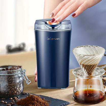 Coffee Grinder, 200W Powerful Electric Coffee Grinder, Quiet Spice Grinder, Fresh Grinding for Coffee Beans, Spices, Nuts, Grain, Peanut, One Touch Coffee Mill with Large Capacity 80g/3oz to 12 Cups, 304 Stainless Steel Blade Grinding Mill with Brus