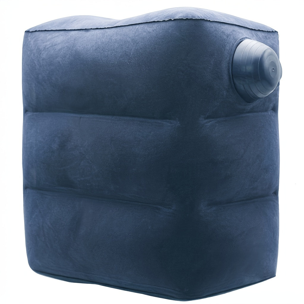 No Blowing Required, Press-to-inflate | Foldable for Easy Storage, Ergonomic Design, Wipeable with A Damp Towel | Thick And Durable Fabric | Suitable for Airplanes, Long-distance Buses, Sedentary Office Work, Outdoor Camping, And Other Occasions.