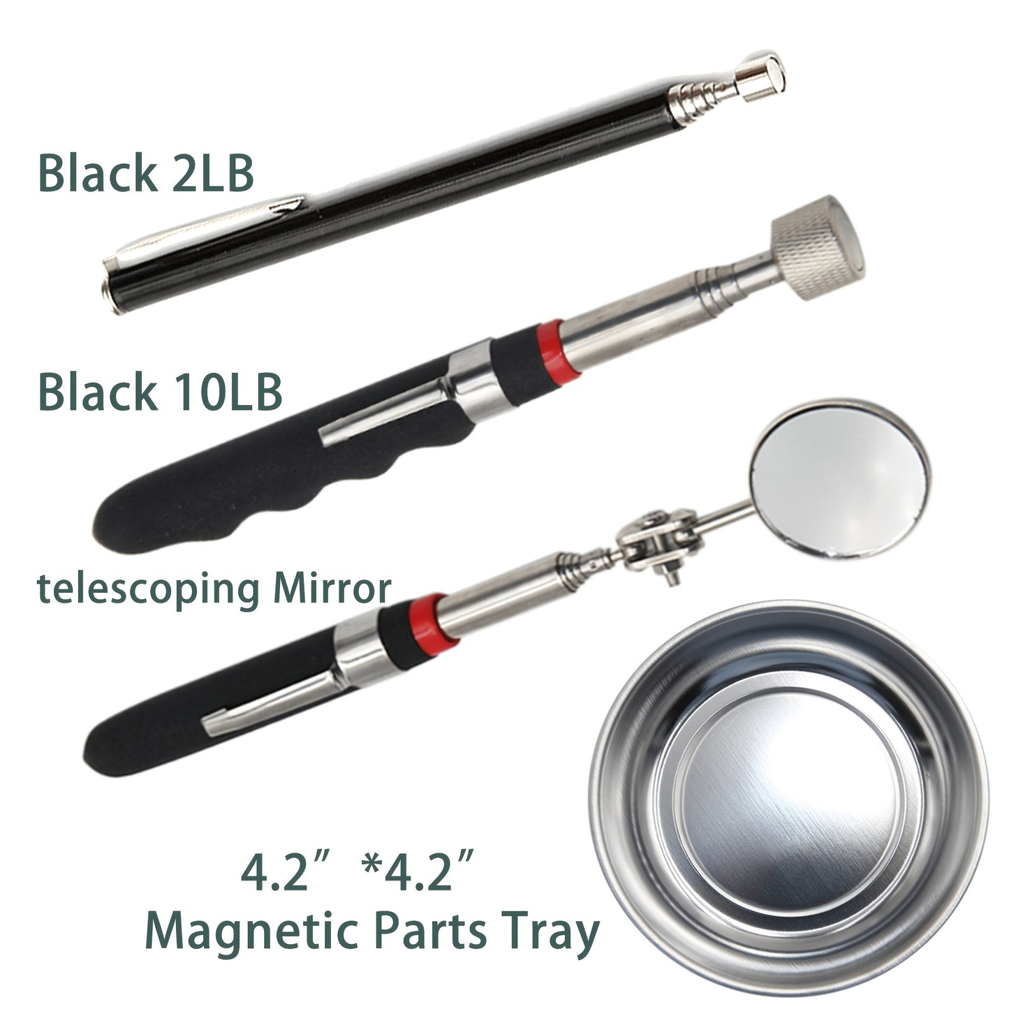 4pcs Magnet Pickup Tool - Extendable Telescopic Design With Versatile Magnetic Strength For Conveniently Picking Up Small Pieces - Ideal For Everyday Use