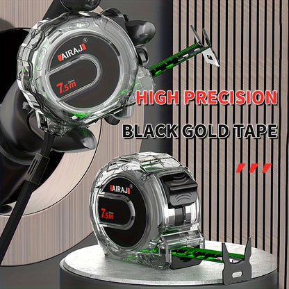 Steel Tape Measure Heavy Duty Fluorescent Anti-Drop Durable Measuring Tape 5M 7M 10M with Wide Blade for Home Construction Woodworking DIY