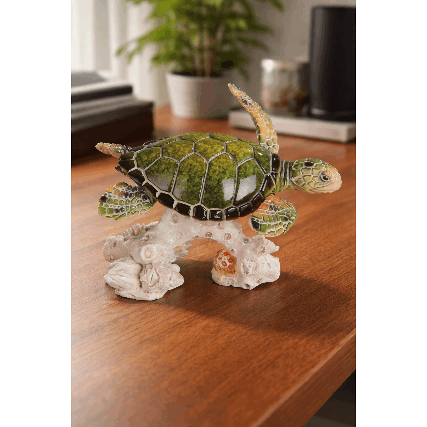 4.75"W Sea Turtle Upwards Figurine Perfect for Home or Room Decor, Unique Gift for Housewarmings, Holidays, and Birthdays, and a Great Collectible Piece