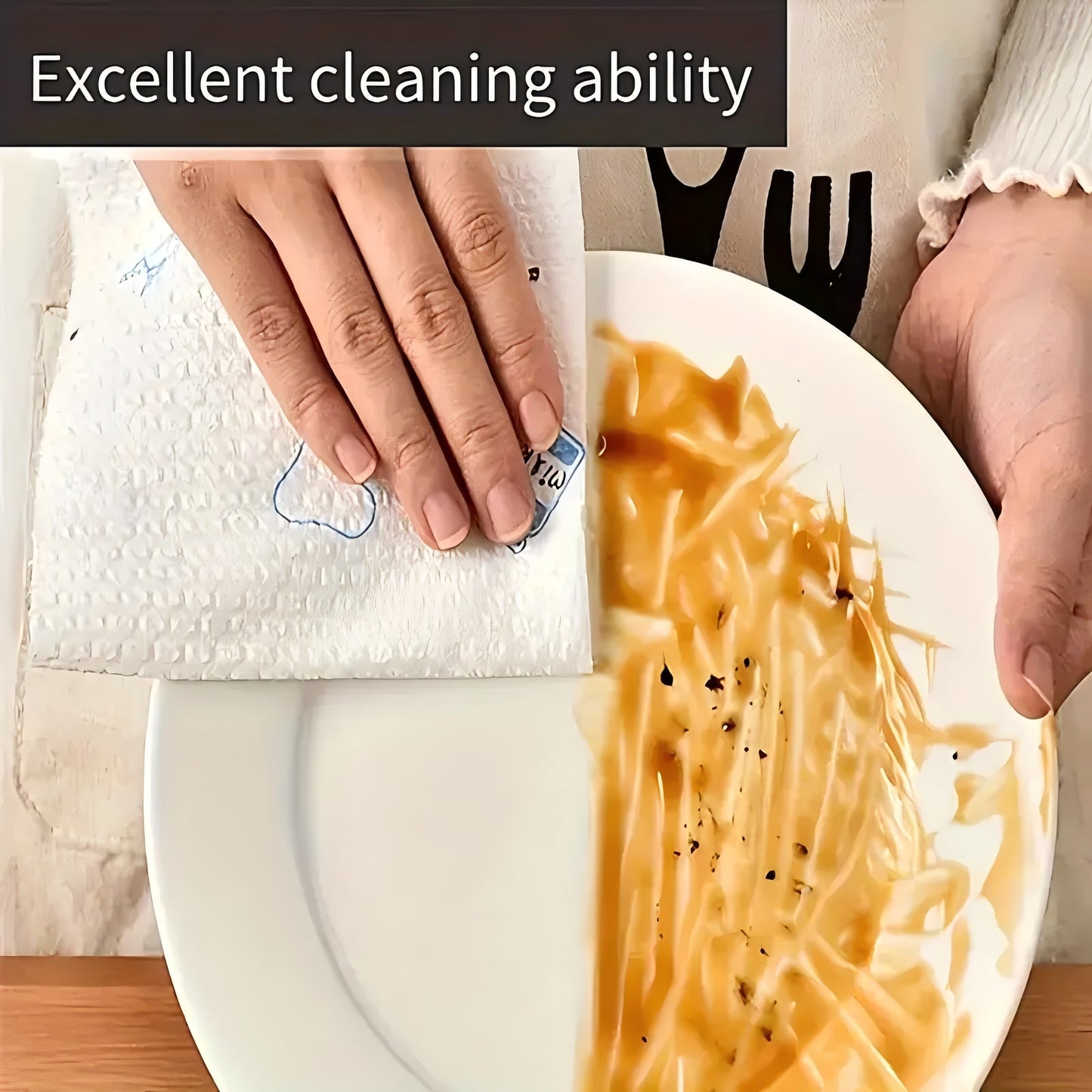 High Efficiency "800 Times - Wet And Dry, Washable, Non-stick Oil, Kitchen Paper Towels, Paper Towels, Household Cleaning Degreasing Cloth (various Patterns) Lazy Rags - Party Supplies 800 Times, Paper Towels