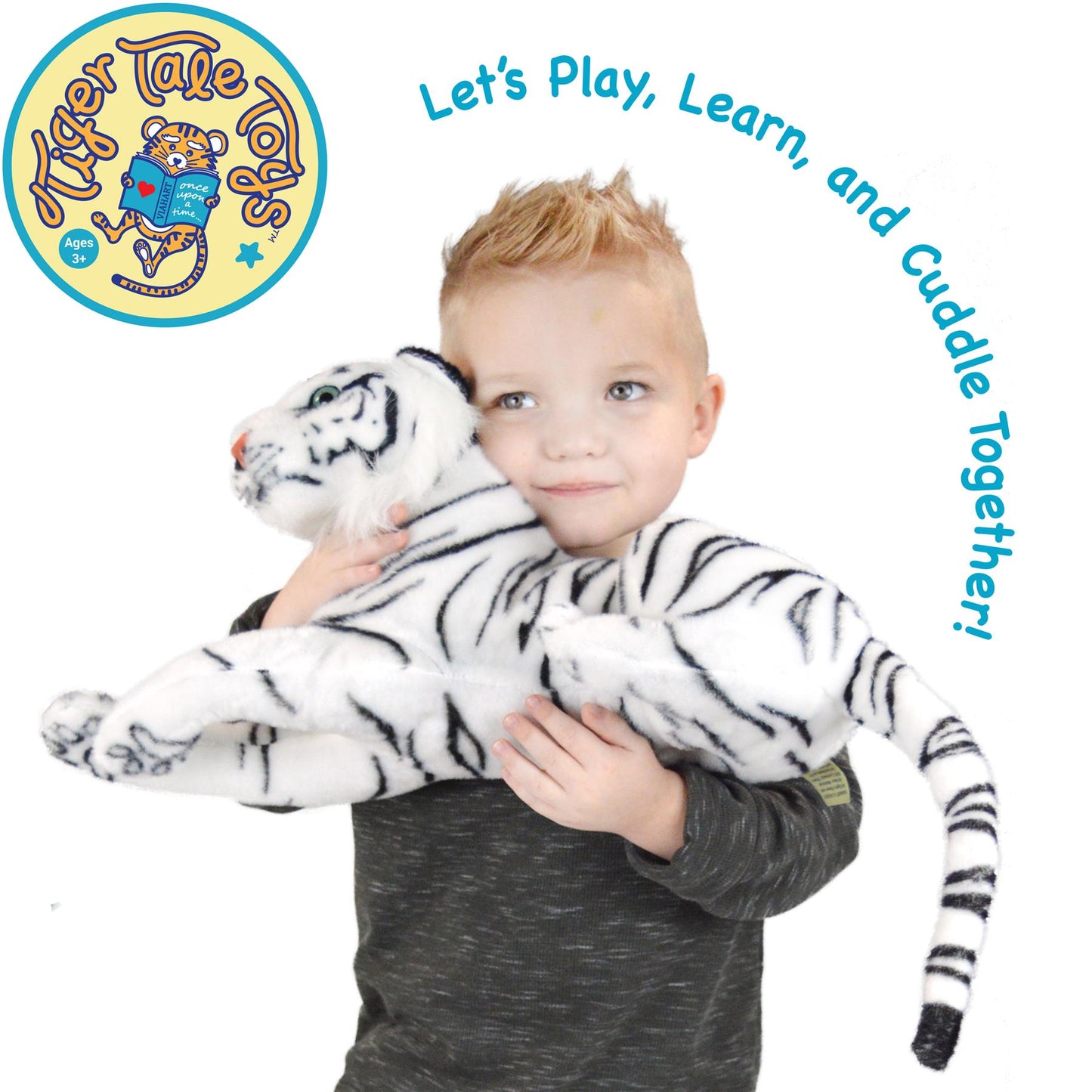 Saphed The White Tiger - 17 Inch Stuffed Animal Plush - By Viahart
